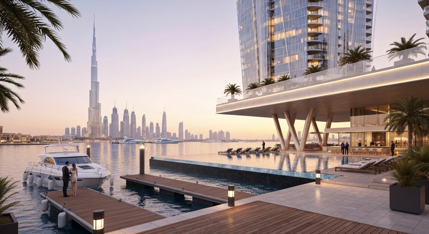 Dubai waterfront high-rises