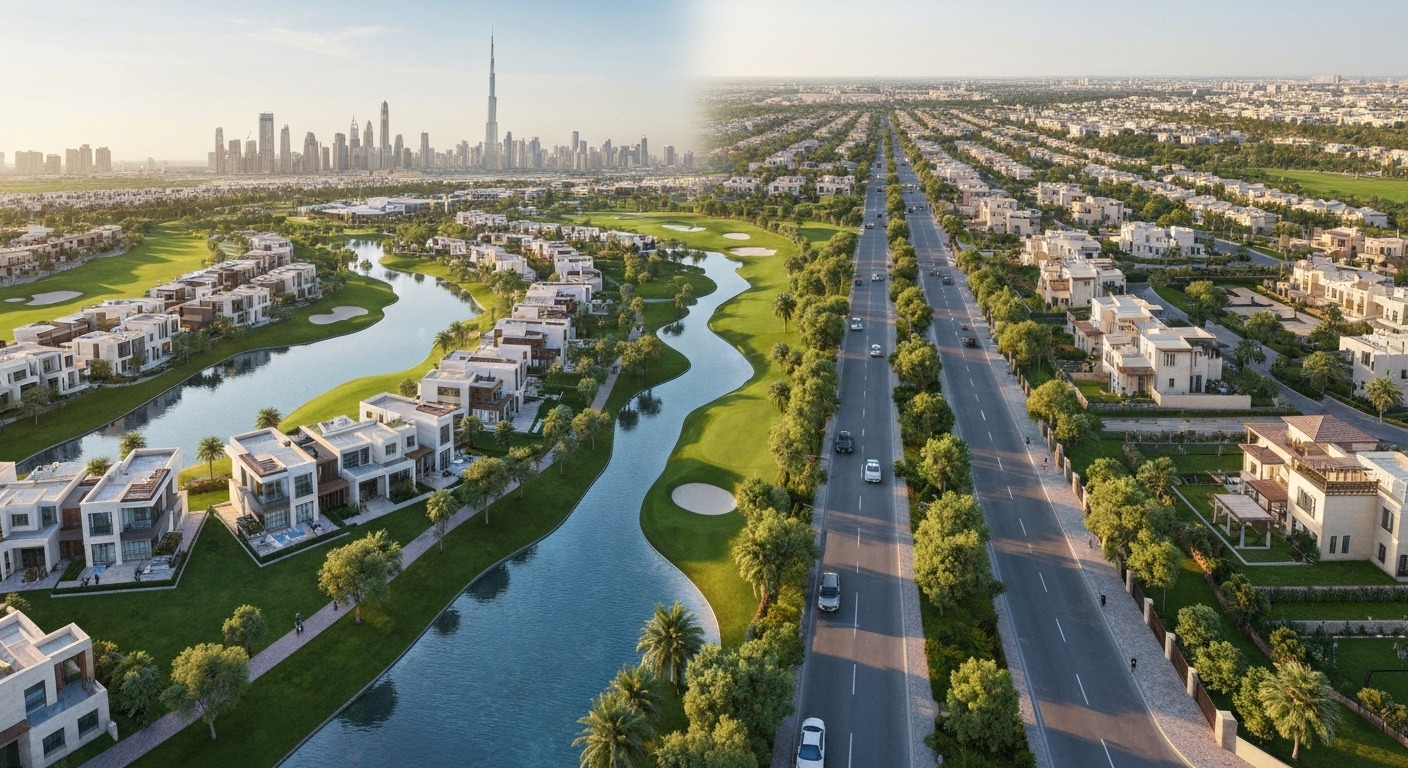 Dubai Hills Estate vs Arabian Ranches for villa investments