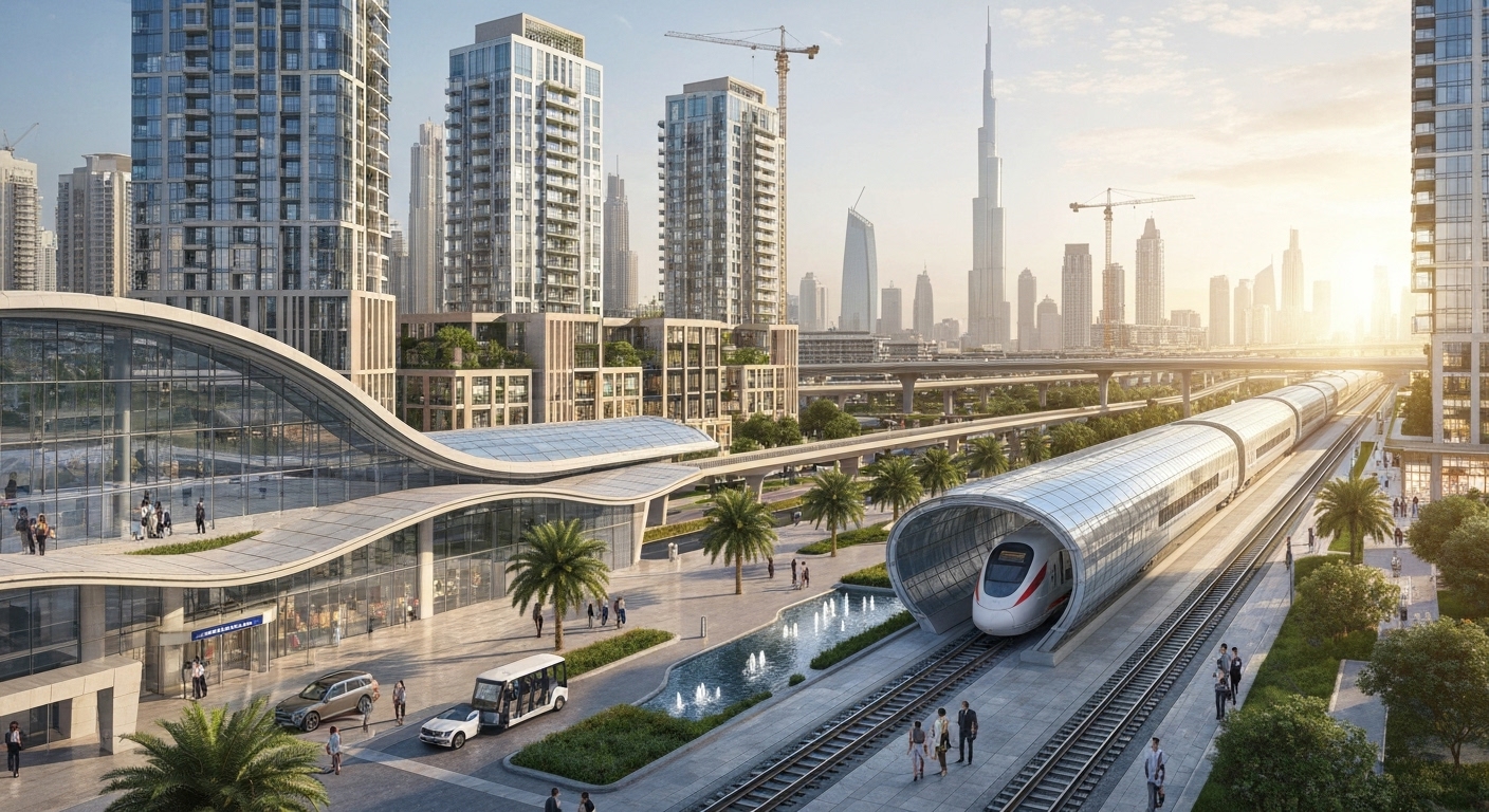 impact of Etihad Rail on Dubai property investments