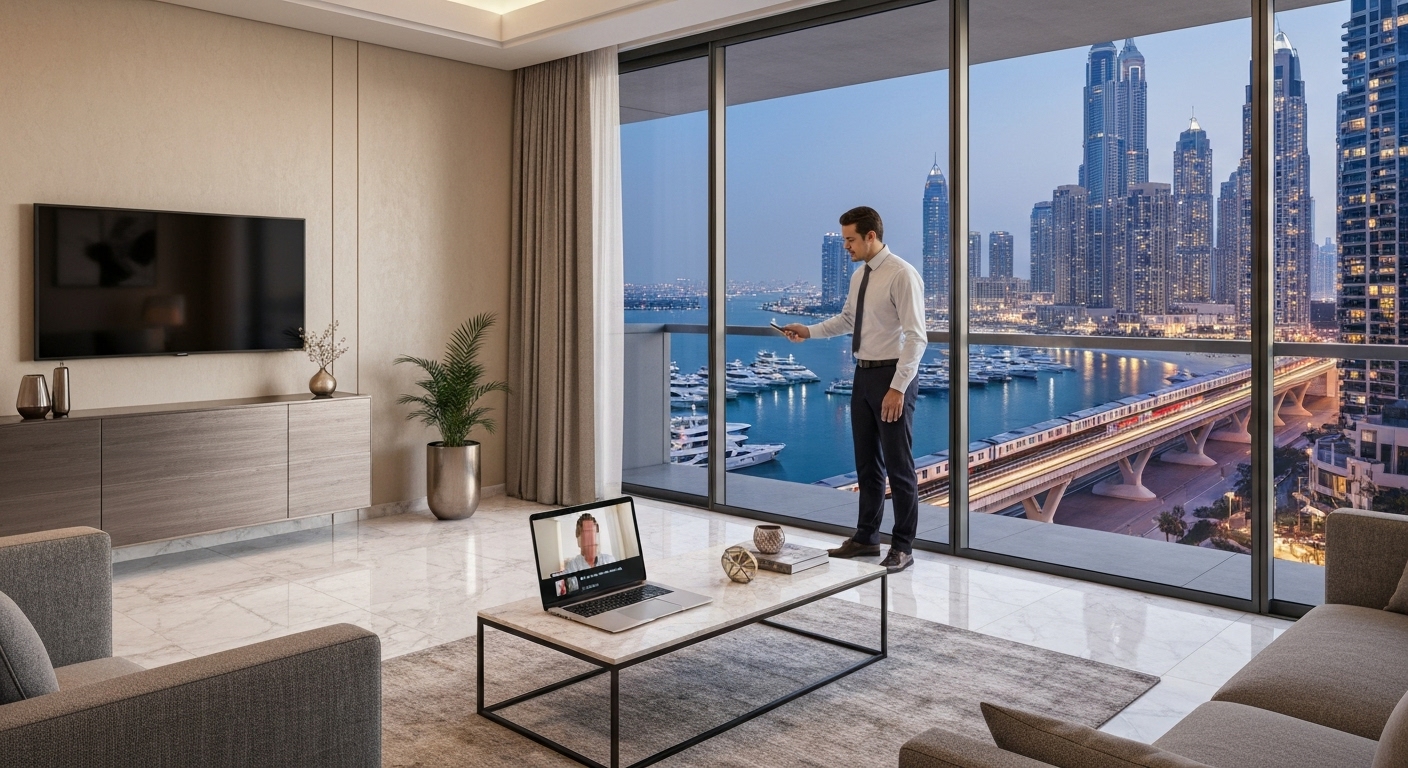 Dubai rental properties remotely from India or the UK