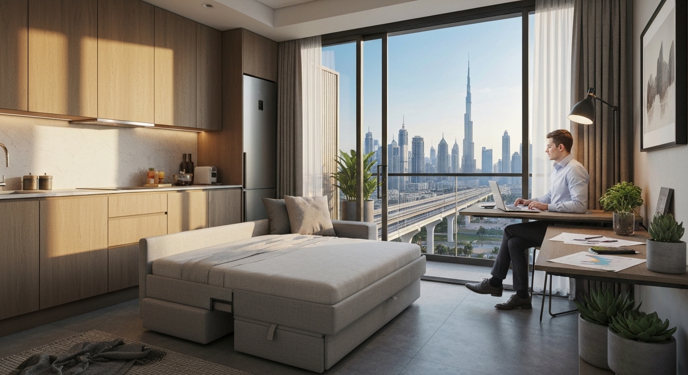 buy a studio in Dubai on a AED 15K monthly salary