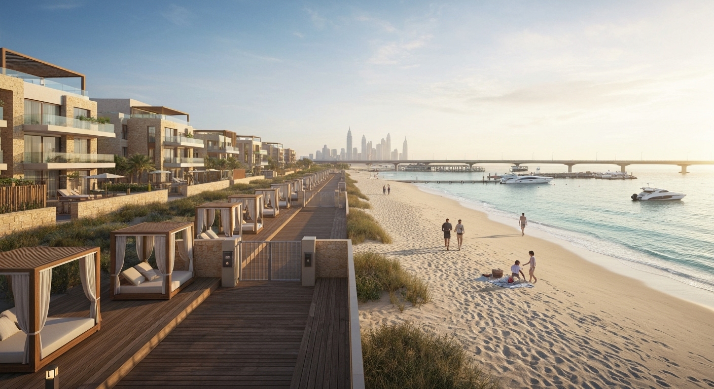 private beach properties in Dubai under 3M AED