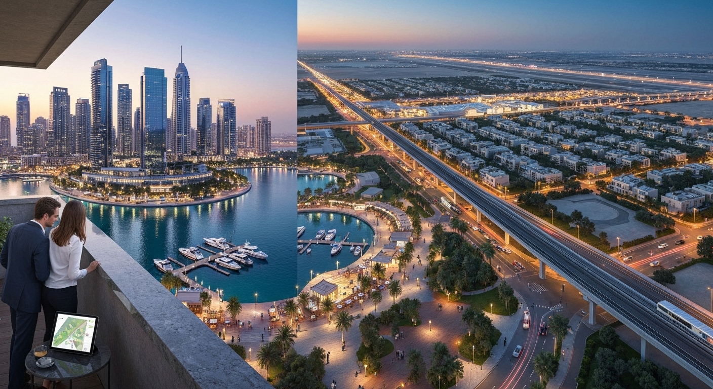 Dubai South vs JLT for long-term property investments