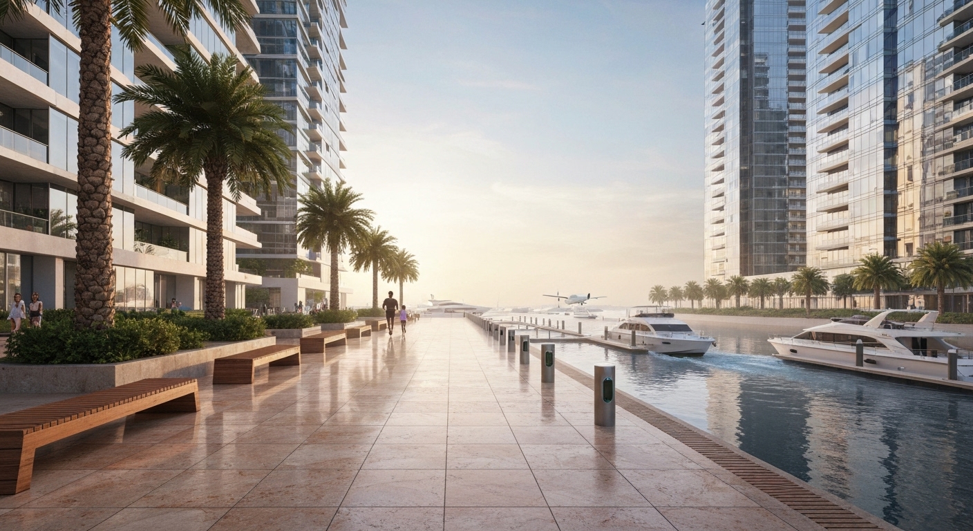 waterfront apartments in Dubai with 1% payment plans