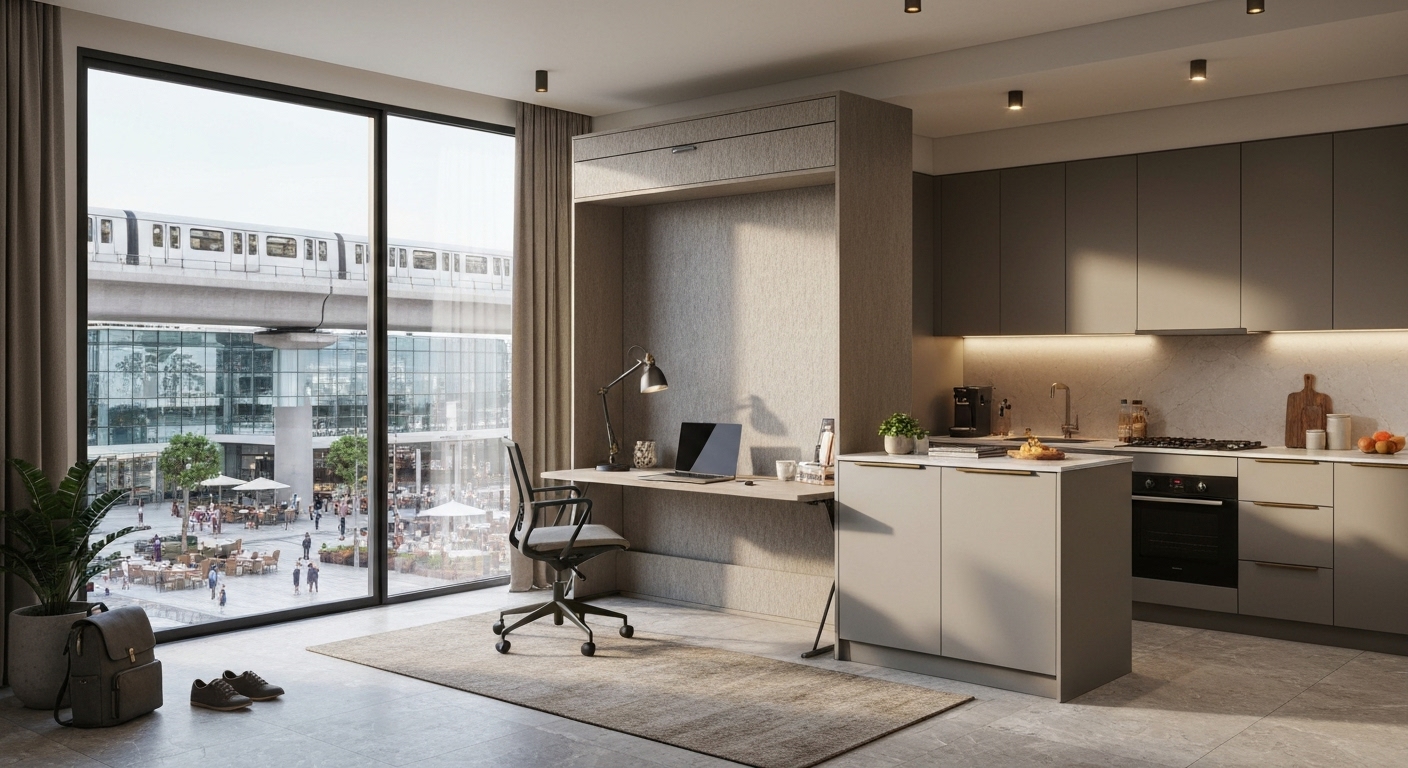 metro-accessible studio apartments in Dubai