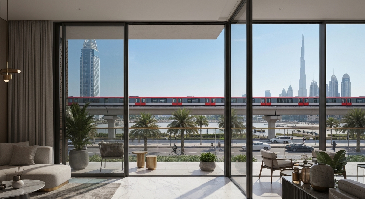 metro-adjacent Dubai apartments under AED 1.5M