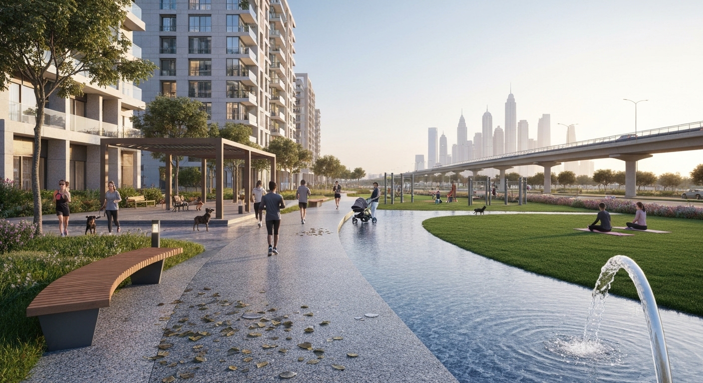 Explore top Dubai communities with parks and walking tracks. Discover family-friendly neighborhoods offering greenery, wellness, and great investment appeal.