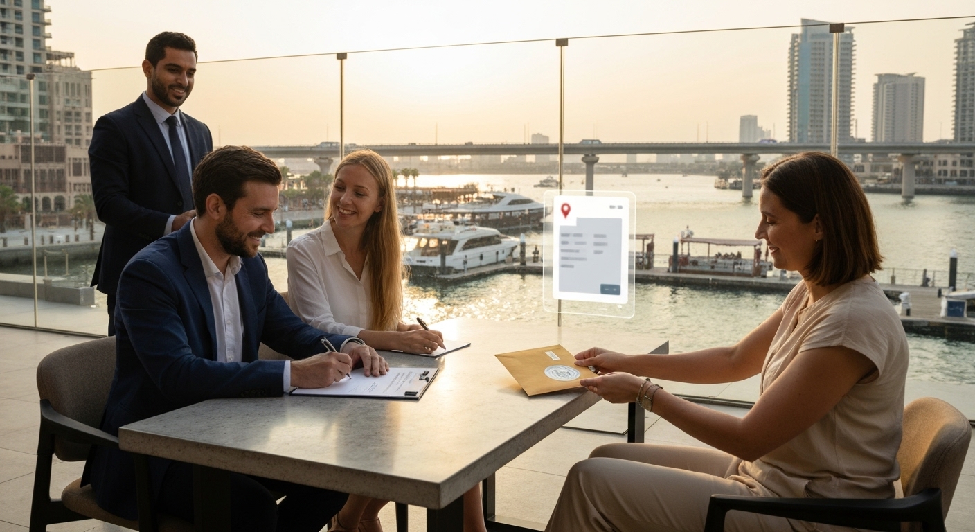 sign a property contract in Dubai