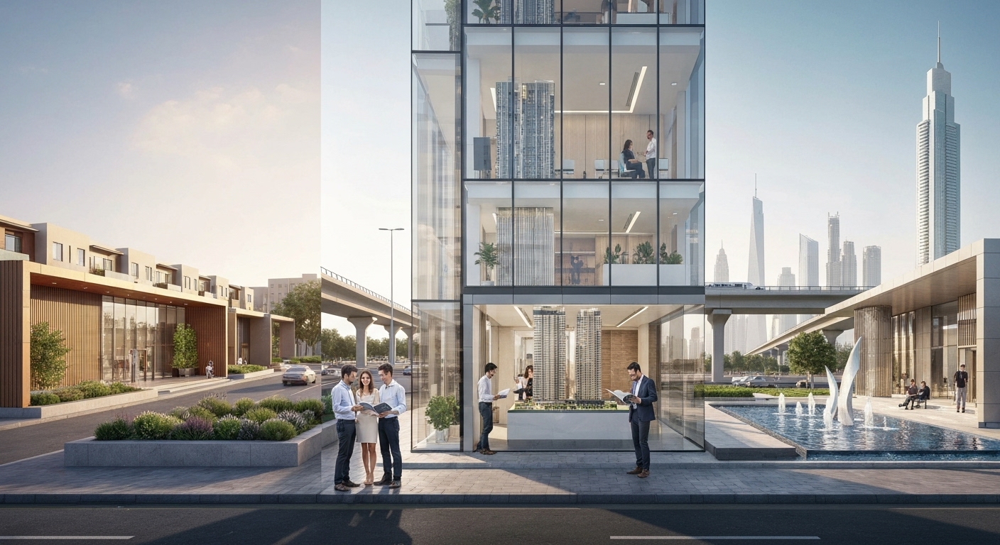 Compare Danube, Azizi, and DAMAC