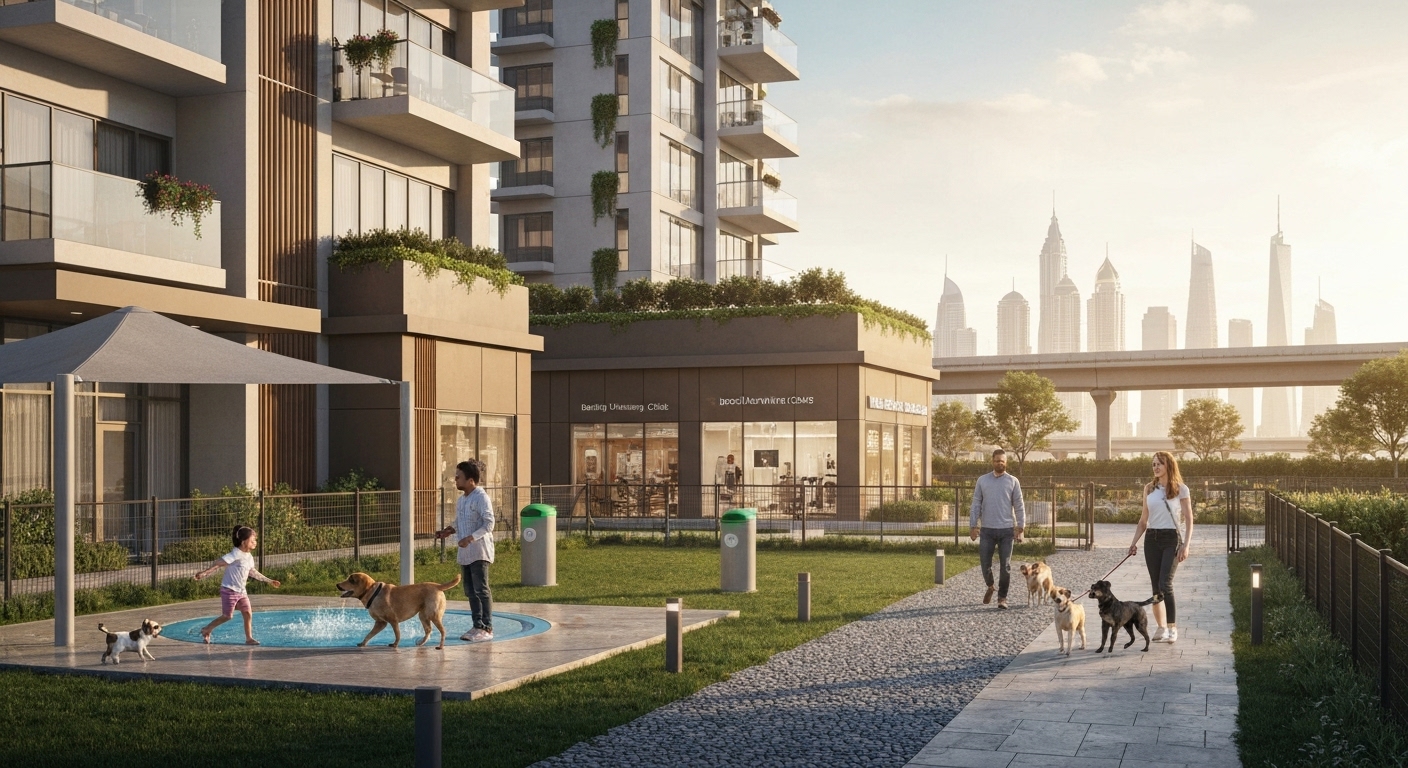 pet-friendly apartments in JVC with Danube Elitz