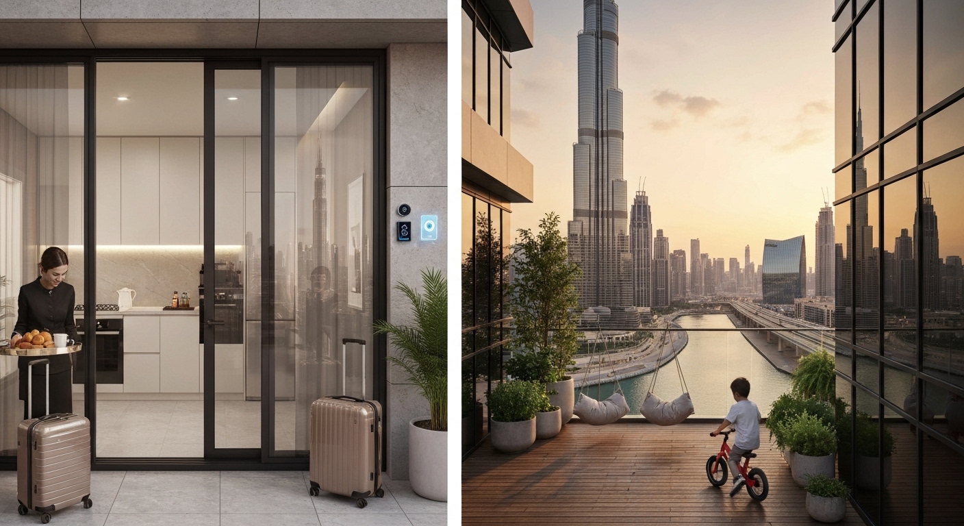 long-term and short-term rental yields in Dubai