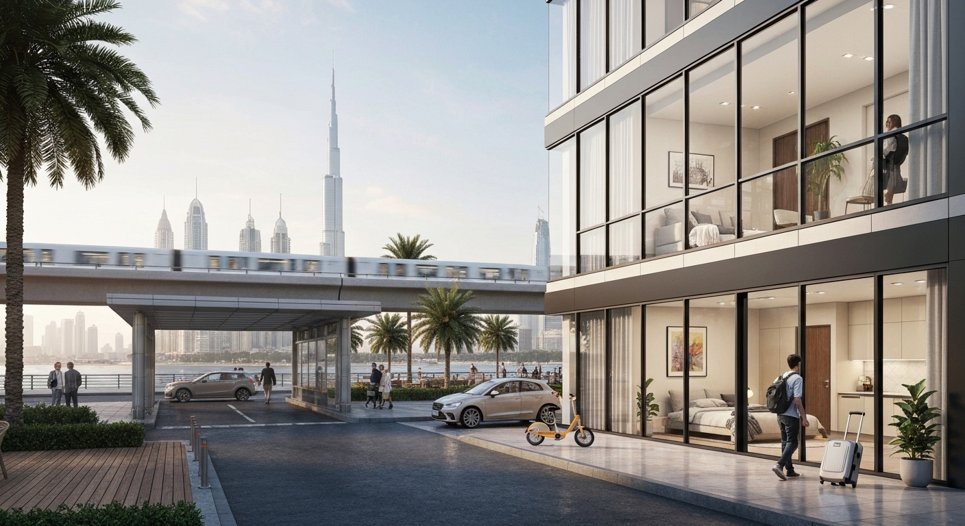 budget studios near Dubai Metro under AED 500k