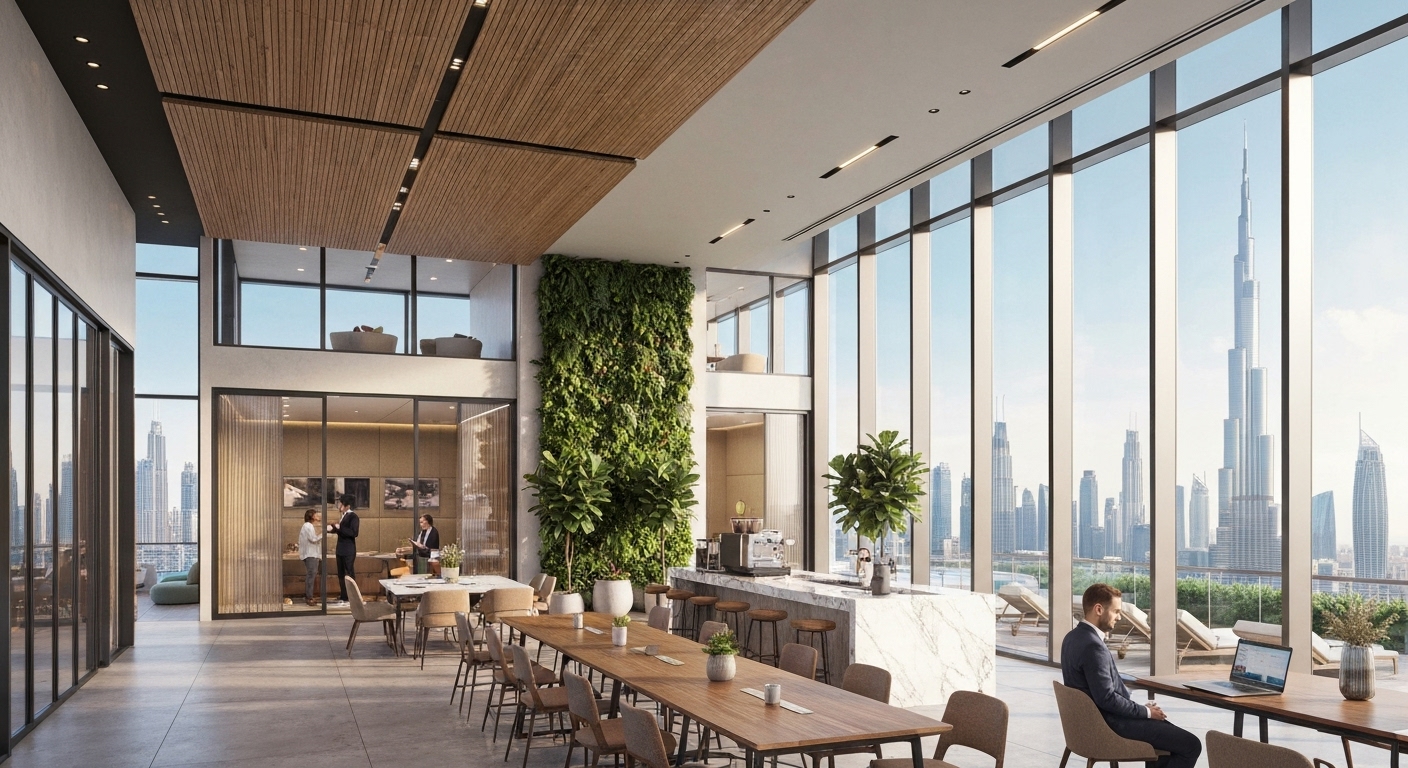 co-working spaces in the Danube projects for residents