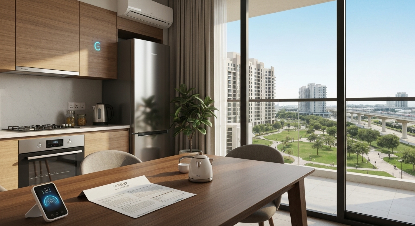 monthly DEWA costs for a 1-bedroom in JVC