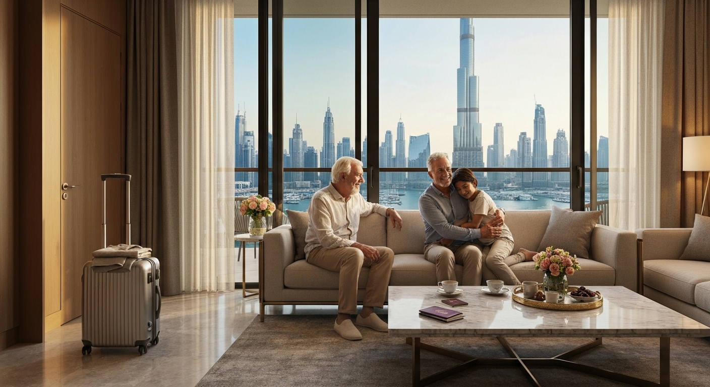 Learn the rules for parents staying in your Dubai property on a visit visa