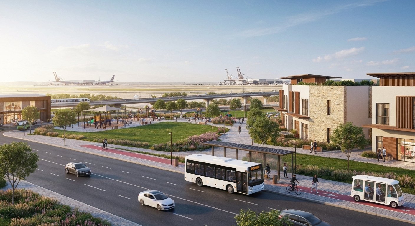 future impact of the Al Maktoum Airport expansion on Town Square property values and lifestyle