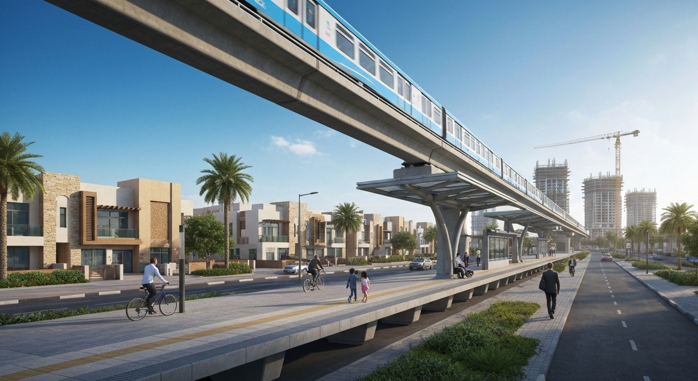 Blue Line Metro impact on Al Furjan property