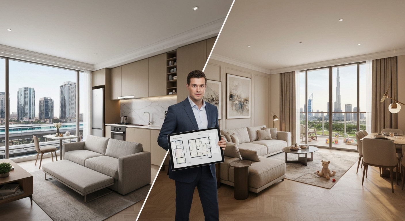 Studios vs 2-Bed Apartments in Dubai