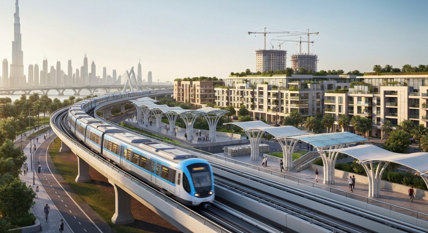 Dubai Metro Blue Line enhances property access