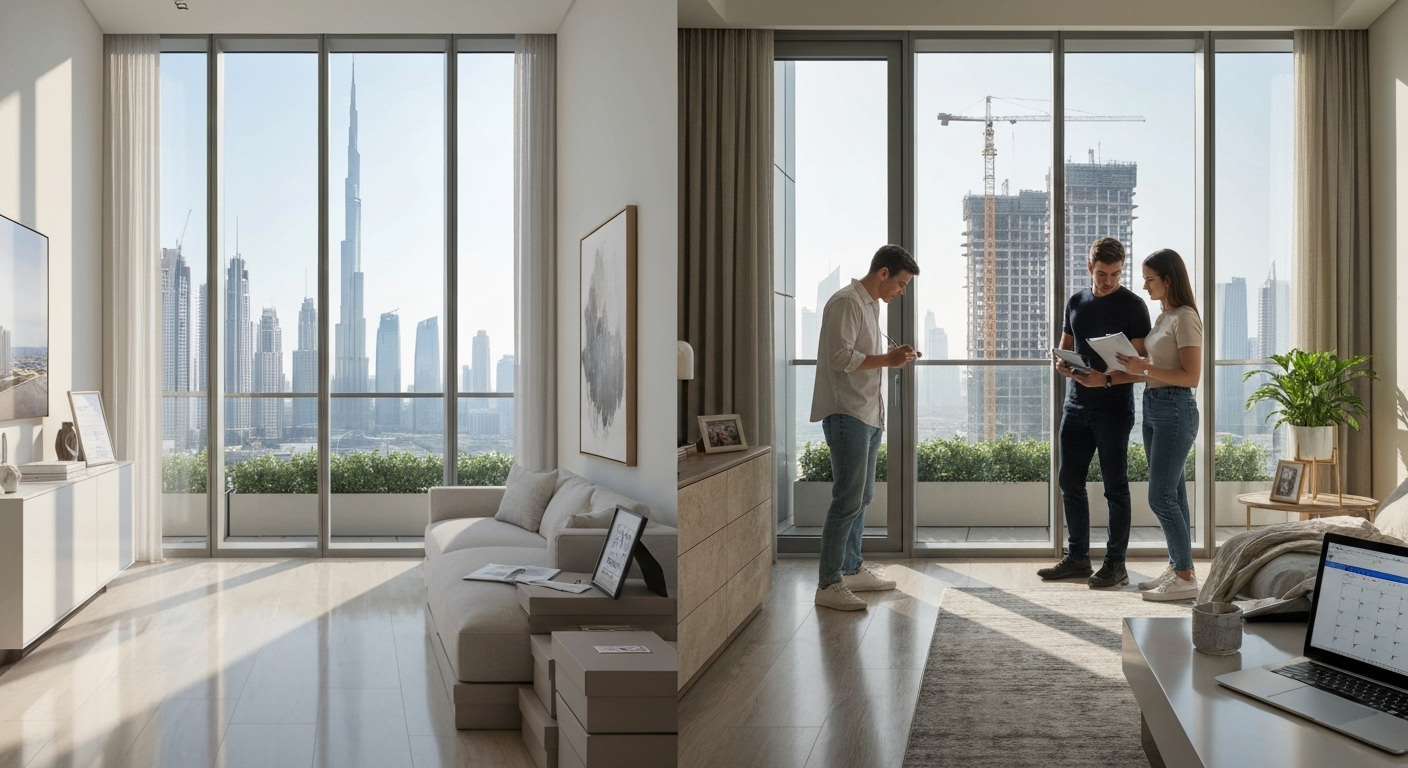 brand new and 1–2-year-old Dubai homes